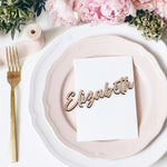 Personalized Custom Cut Place Cards/Names
